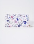 Boston + Bailey Leila Floral Printed Full Wallet, White product photo View 02 S