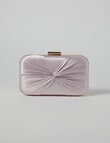 Harlow Satin Twist Clutch, Champagne product photo View 02 S