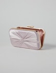 Harlow Satin Twist Clutch, Champagne product photo View 06 S