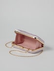 Harlow Satin Twist Clutch, Champagne product photo View 08 S