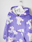 Sleep Squad Good Times Roll Oversized Hoodie, Purple product photo View 02 S