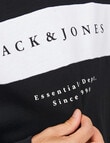 Jack & Jones JJTIMO BLOCKING SWEAT CREW NEC, Black product photo View 03 S