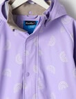 Mum 2 Mum Rainwear Jacket Rainbows, Lavender product photo View 03 S