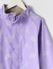 Mum 2 Mum Rainwear Jacket Rainbows, Lavender product photo View 06 S