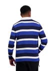 Canterbury Yarn Dye Rugby Long Sleeve T- Shirt, Blue product photo View 02 S