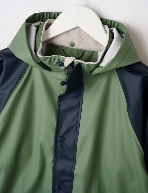 Mum 2 Mum Colourblock Rain Jacket, Olive product photo View 03 L