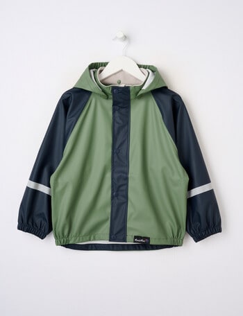 Mum 2 Mum Colourblock Rain Jacket, Olive product photo