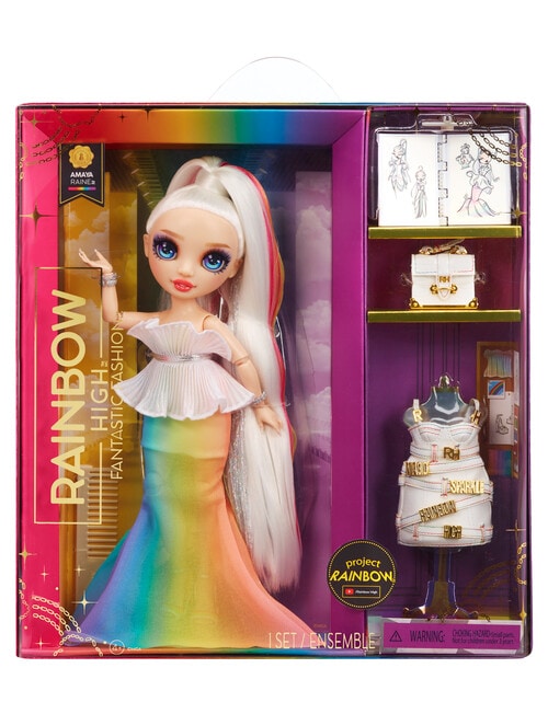 Rainbow High Project Rainbow Fantastic Fashion Doll 2, Assorted product photo View 05 L