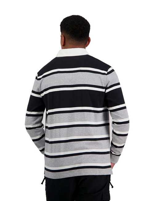 Canterbury Yarn Dye Long Sleeve Rugby, Grey, S product photo View 02 L