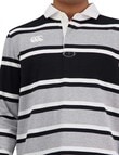 Canterbury Yarn Dye Long Sleeve Rugby, Grey, S product photo View 03 S