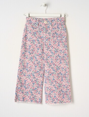 Mac & Ellie Floral Sailor Jeans, Pink product photo