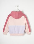 Mac & Ellie Colourblock Pull on Hoodie, Dusty Pink product photo View 02 S