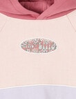 Mac & Ellie Colourblock Pull on Hoodie, Dusty Pink product photo View 03 S