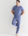 Mazzoni Soft Touch Cotton Lyocell Pant, Navy Marle product photo View 03 S