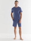 Mazzoni Soft Touch Cotton Lyocell Short, Navy Marle product photo View 03 S