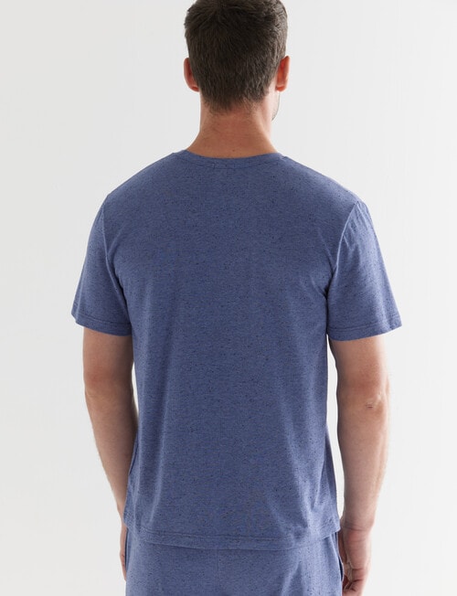 Mazzoni Soft Touch Cotton Lyocell T-Shirt, Navy Marle product photo View 02 L