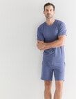 Mazzoni Soft Touch Cotton Lyocell T-Shirt, Navy Marle product photo View 03 S