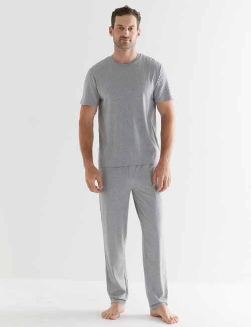 Mazzoni Soft Touch Cotton Lyocell T-Shirt, Grey Marle product photo View 03 L