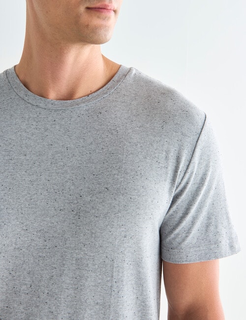 Mazzoni Soft Touch Cotton Lyocell T-Shirt, Grey Marle product photo View 04 L