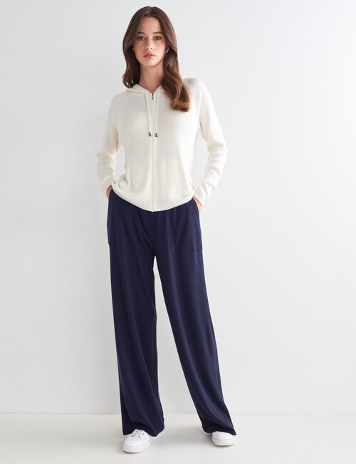 North South Merino Leisure Pant, Navy product photo View 03 L
