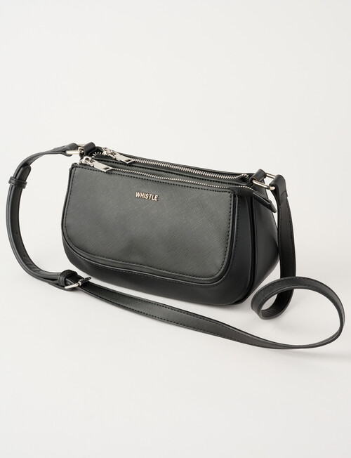 Whistle Accessories East West Crossbody Bag, Black product photo View 03 L