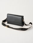 Whistle Accessories Foldover Chain Crossbody Bag, Black product photo View 03 S