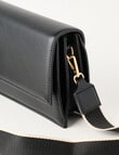 Whistle Accessories Foldover Chain Crossbody Bag, Black product photo View 05 S