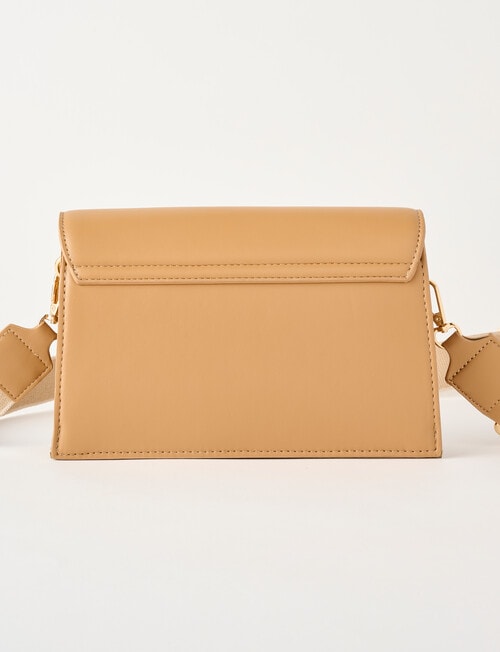 Whistle Accessories Foldover Chain Crossbody Bag, Tan product photo View 03 L