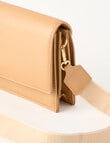 Whistle Accessories Foldover Chain Crossbody Bag, Tan product photo View 06 S