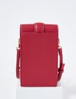 Boston + Bailey Molten D-Ring Detail Phone Crossbody Bag, Cranberry product photo View 02 S