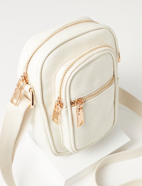 Zest Woven Maisie Crossbody Bag, Ivory product photo View 03 L