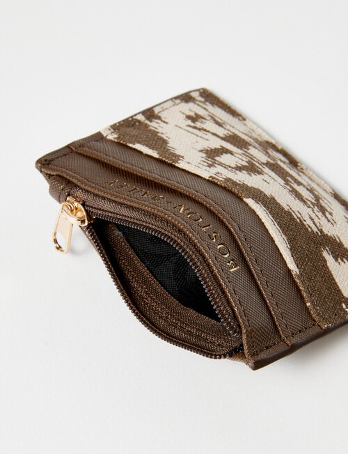 Boston + Bailey Printed Woven Card Holder, Animal Print product photo View 03 L