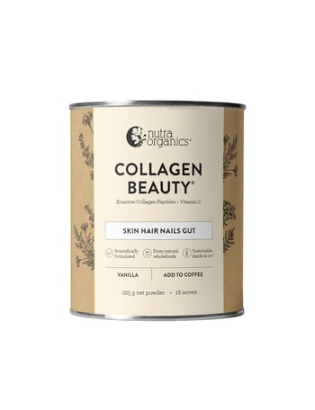 Nutra Organics Collagen Beauty Vanilla, 225g product photo