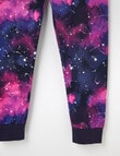 Sleep Squad Constellation Galaxy Knit Long Pyjama, Purple product photo View 03 S