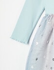 Mac & Ellie Long Sleeve Rib Tulle Dress, Seafoam product photo View 04 S