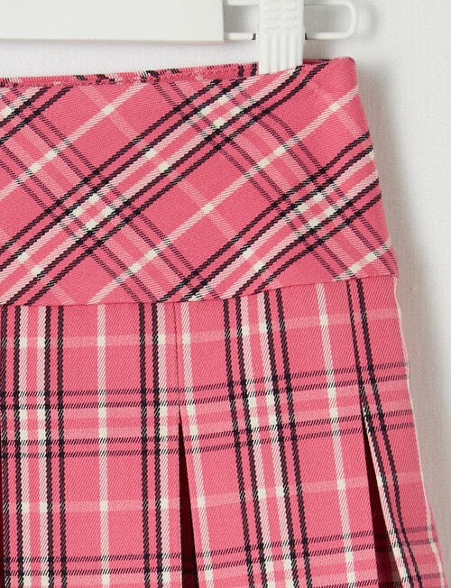 Mac & Ellie Pleated Skirt, Fuchsia product photo View 02 L
