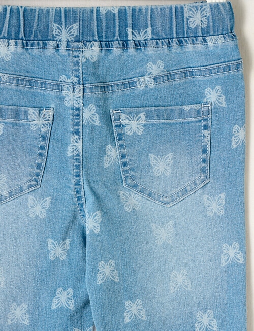 Mac & Ellie Flare Jegging Butterfly, Light Blue product photo View 02 L