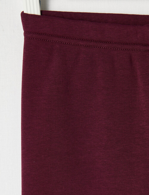 Mac & Ellie Full Length Fleece Legging, Plum product photo View 02 L