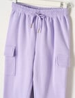 Mac & Ellie Cargo Trackpant, Wisteria product photo View 02 S