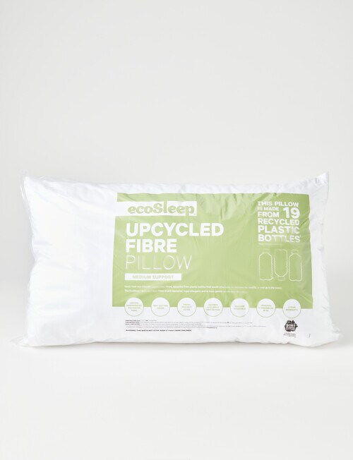 ecoSleep Recycled Polyester Fill Pillow, Medium Pillows