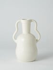 M&Co Lola Vase, 25.5cm, Chalk product photo