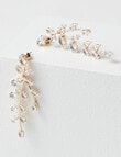 Harlow Sparkle Stem Drop Earrings, Imitation Gold product photo View 02 S