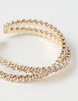 Harlow Sparkle Crossover Cuff Bracelet, Gold product photo View 03 S
