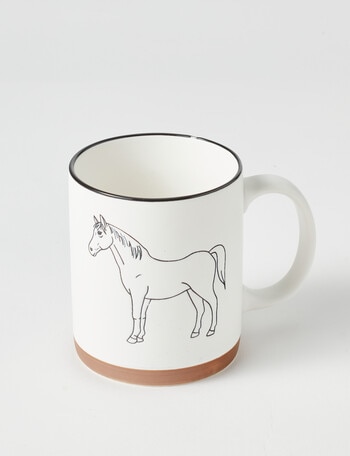 Cinemon Creature Mug, Horse, 340ml, White product photo