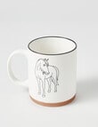 Cinemon Creature Mug, Horse, 340ml, White product photo View 02 S