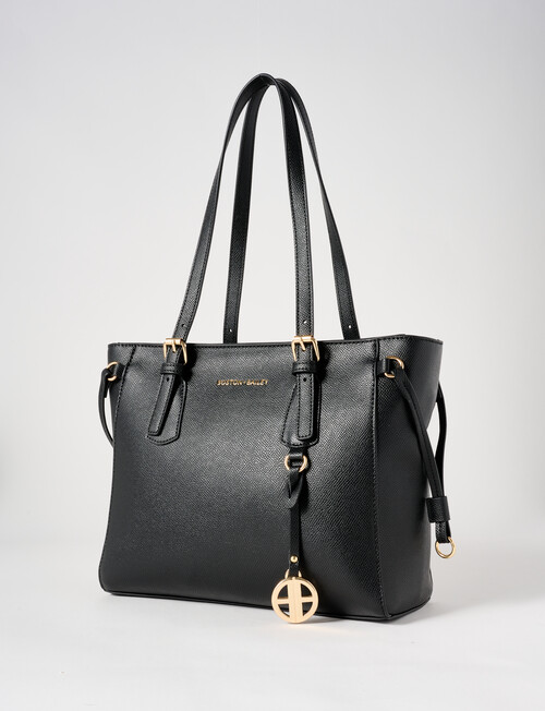 Boston + Bailey Monogram Shopper Bag, Black product photo View 03 L