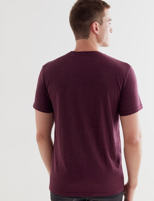 Tarnish Vintage Embossed New York Tee, Red Marle product photo View 02 L