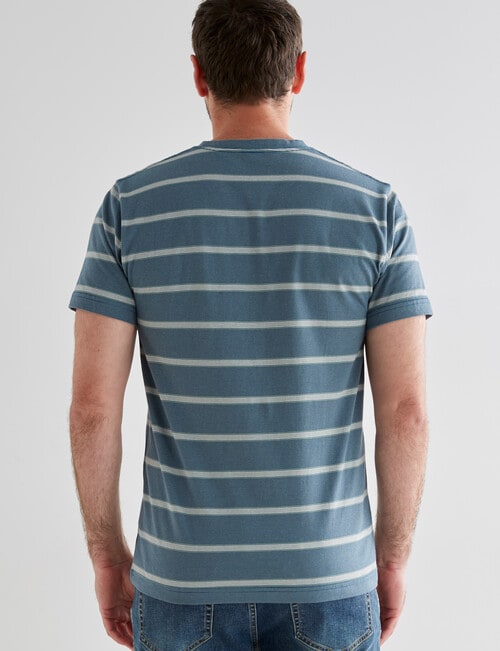 Chisel Stripes Ultimate Crew Tee, Light Green product photo View 02 L