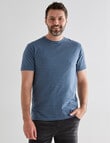 Chisel Stripes Ultimate Crew Tee, Denim product photo View 04 S