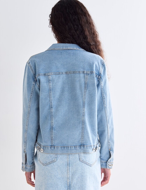 Denim Republic Denim Jacket, Light Blue product photo View 02 L